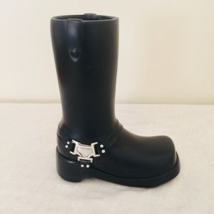 Motorcycle boot vase